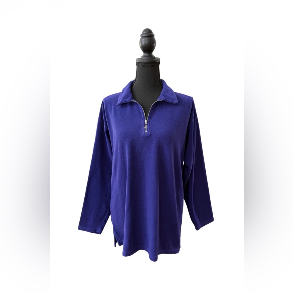 Patagonia Deep Purple Quarter-Zip Sweatshirt Jacket